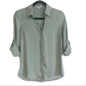 Express Slim Fit Portofino Shirt. Size Small.